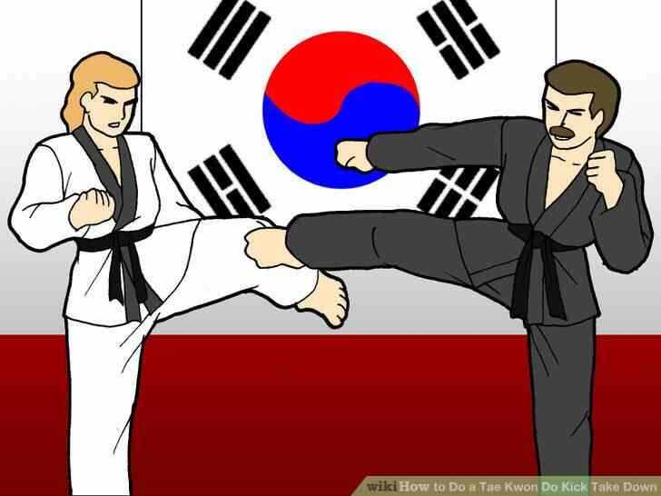 Image intitulée Faire un Tae Kwon Do Coup de Prendre vers le Bas de l
